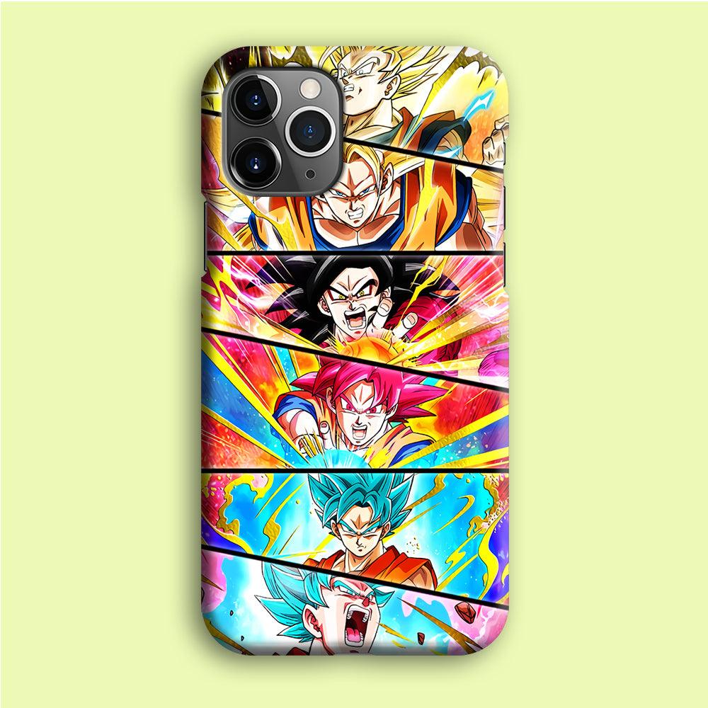 Super Saiyan Goku Collage iPhone 12 Pro Case-Plastic / Full Wrap (3D Case)-Xtracase