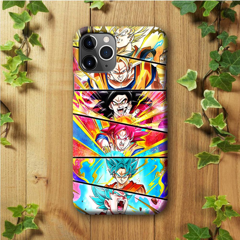 Super Saiyan Goku Collage iPhone 11 Pro Case-Plastic / Full Wrap (3D Case)-Xtracase