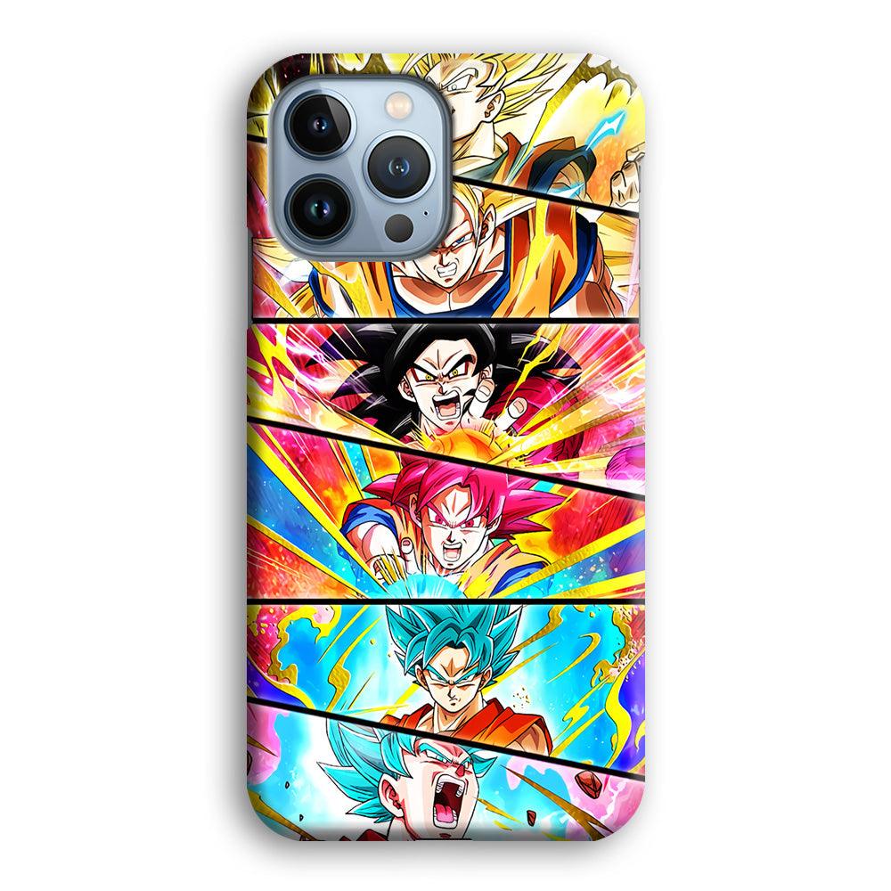 Super Saiyan Goku Collage iPhone 13 Pro Max Case-Plastic / Full Wrap (3D Case)-Xtracase