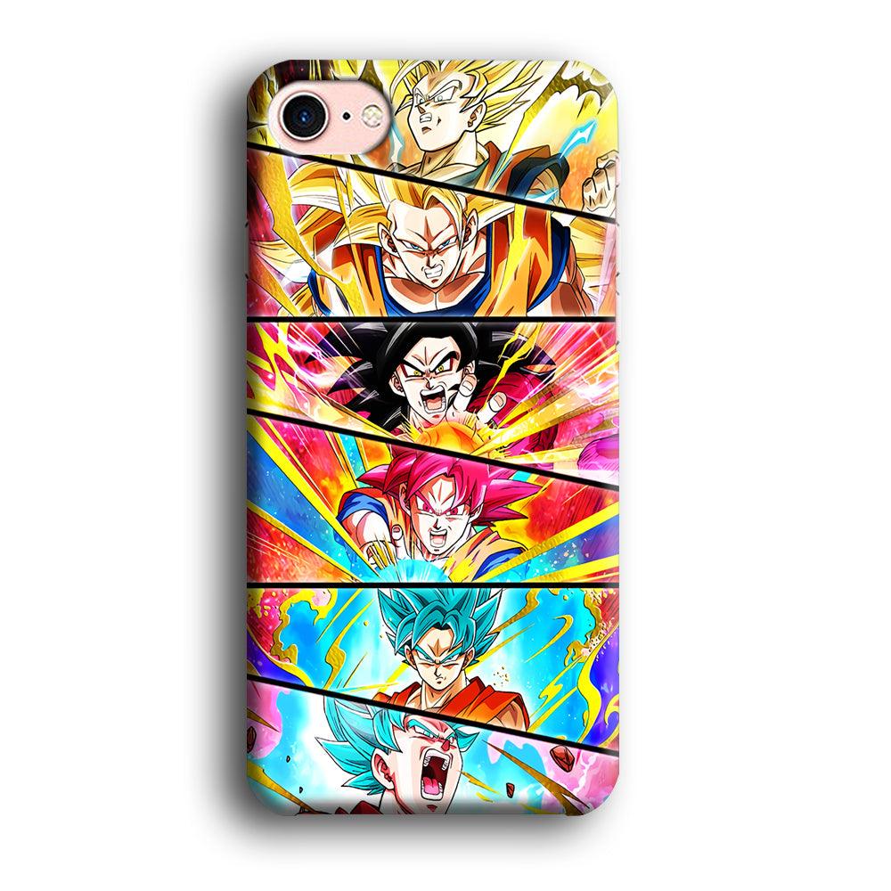 Super Saiyan Goku Collage iPhone 7 Case-Plastic / Full Wrap (3D Case)-Xtracase