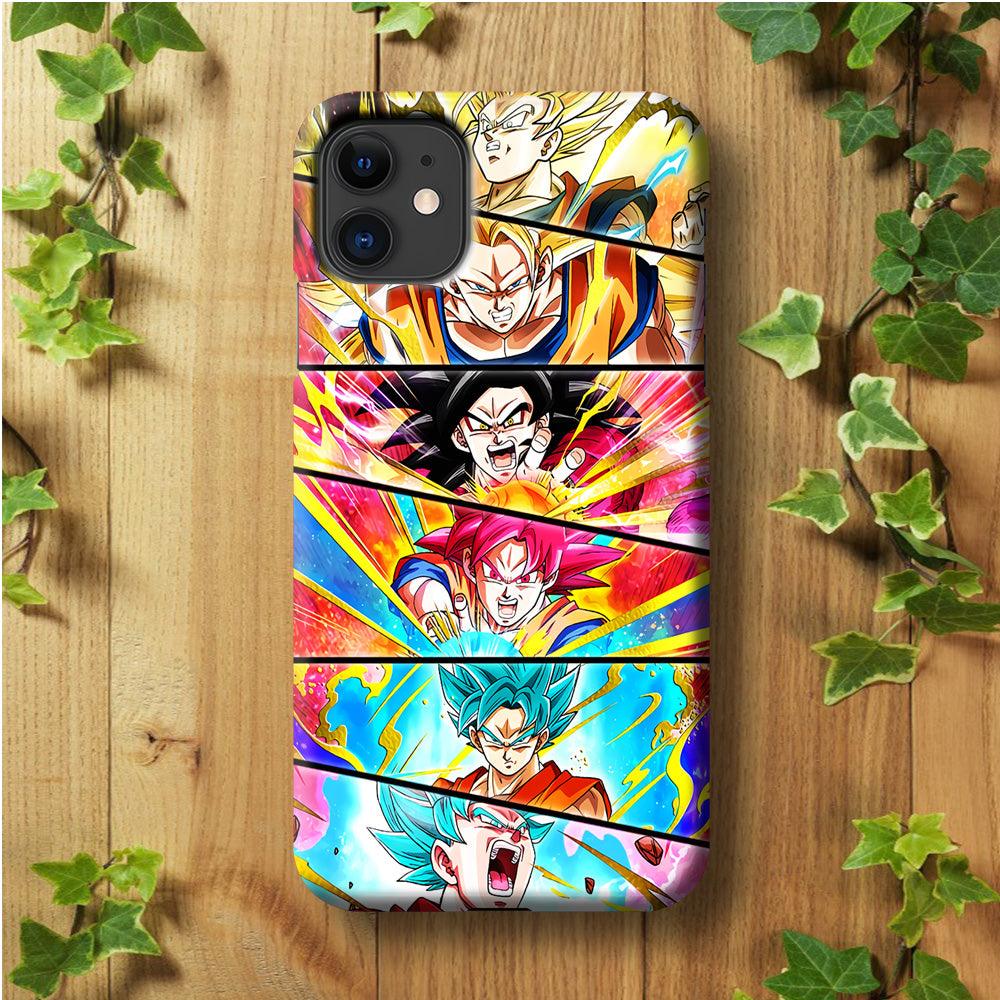 Super Saiyan Goku Collage iPhone 11 Case-Plastic / Full Wrap (3D Case)-Xtracase