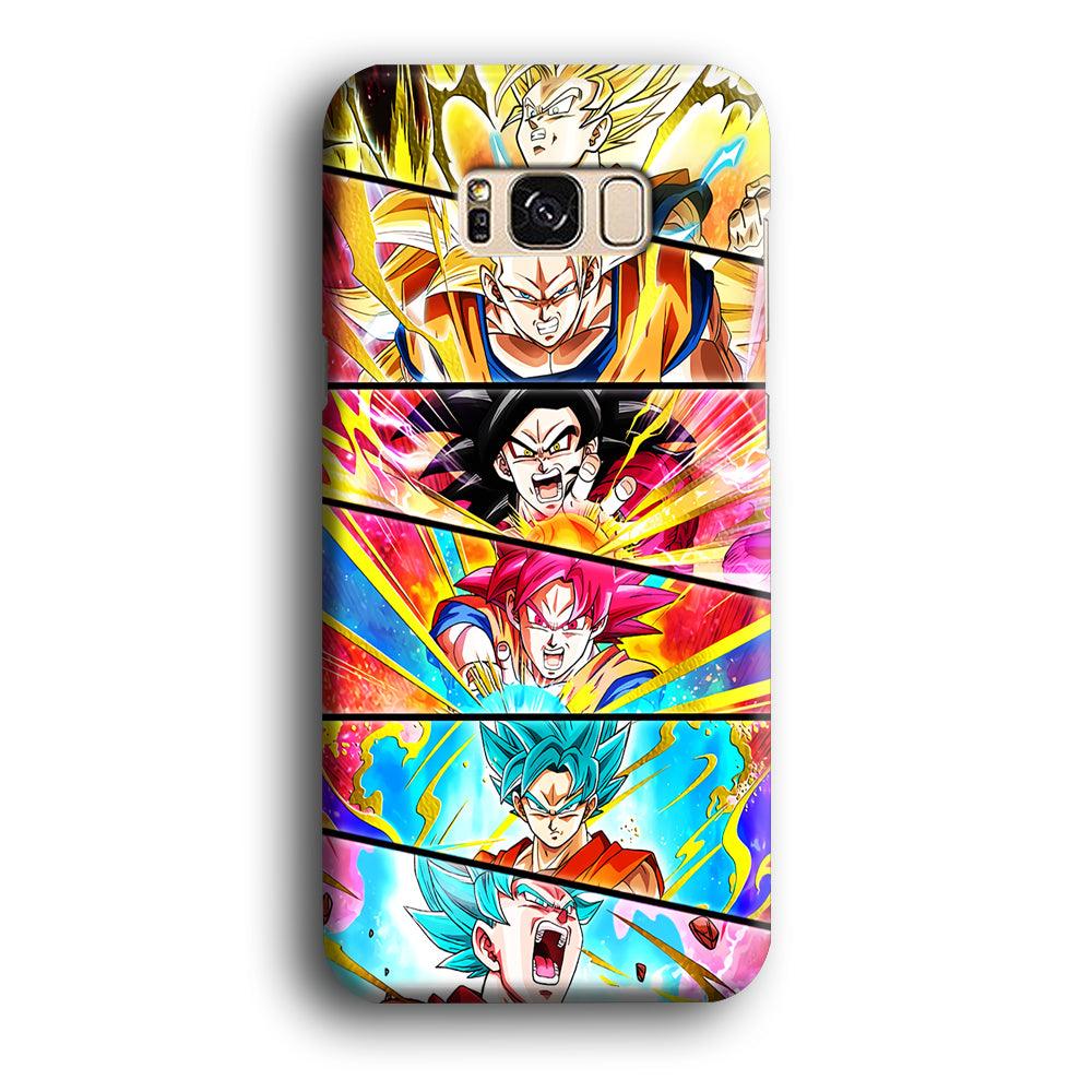 Super Saiyan Goku Collage Samsung Galaxy S8 Case-Plastic / Full Wrap (3D Case)-Xtracase