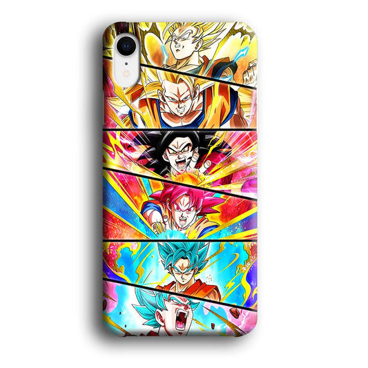Super Saiyan Goku Collage iPhone XR Case-Plastic / Full Wrap (3D Case)-Xtracase