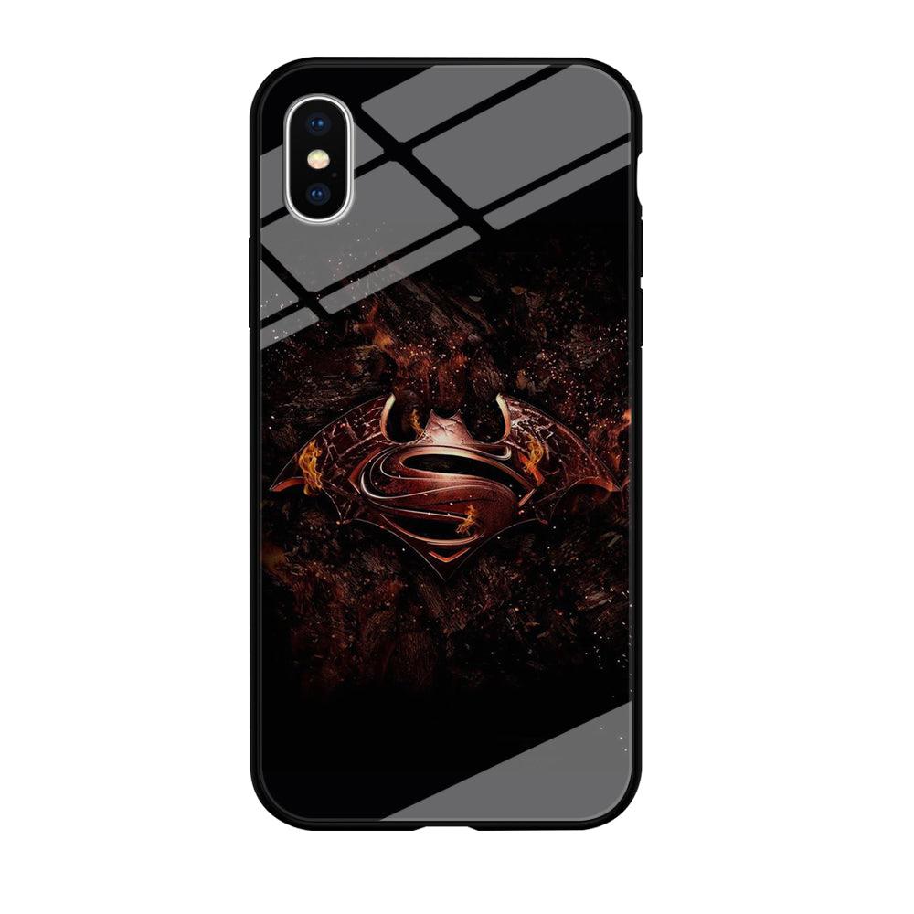 Superman 003 iPhone X Case-Tempered Glass Case-Xtracase