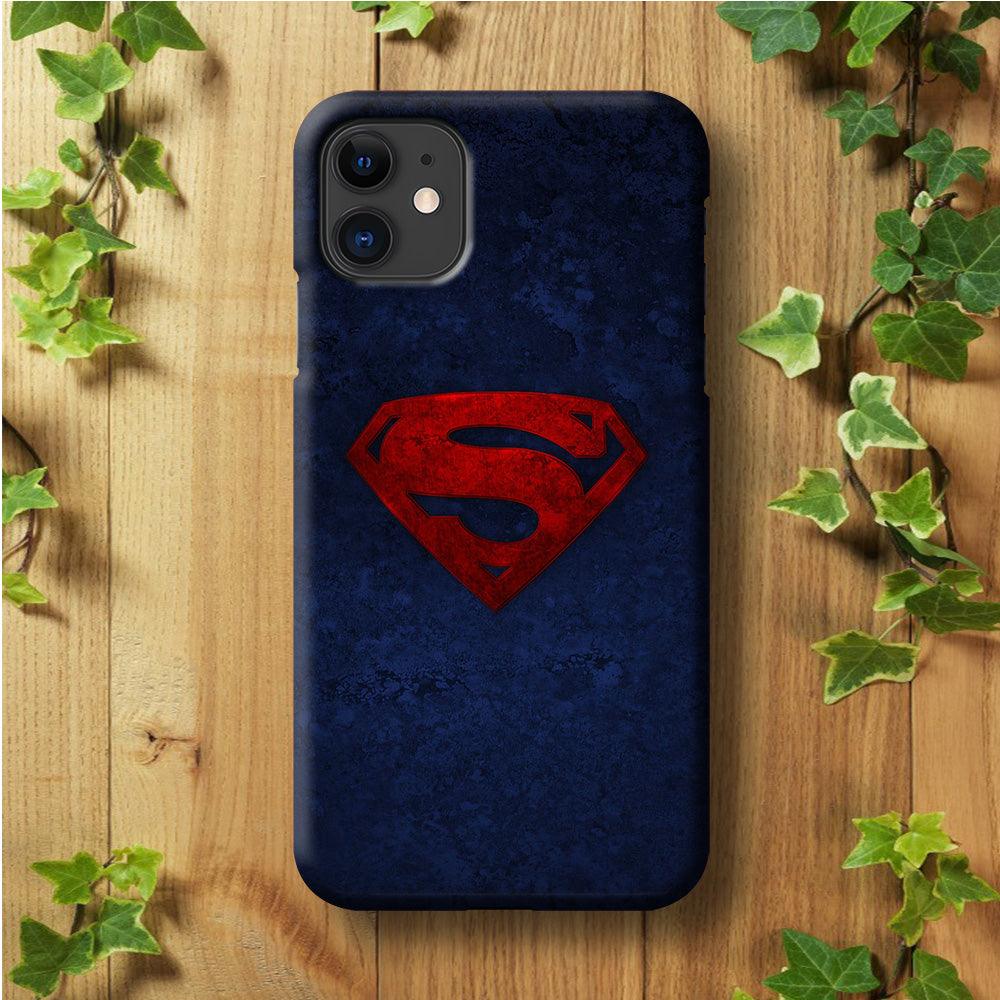 Superman Logo iPhone 11 Case-Plastic / Full Wrap (3D Case)-Xtracase