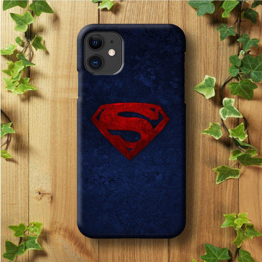 Superman Logo iPhone 11 Case-Plastic / Full Wrap (3D Case)-Xtracase