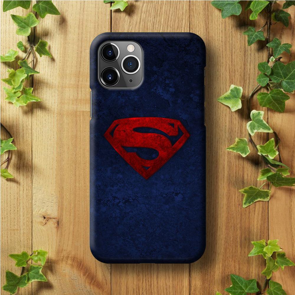 Superman Logo iPhone 11 Pro Max Case-Plastic / Full Wrap (3D Case)-Xtracase