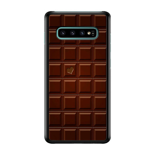 Sweet Chocolate Samsung Galaxy S10 Case-Plastic / Full Wrap (3D Case)-Xtracase