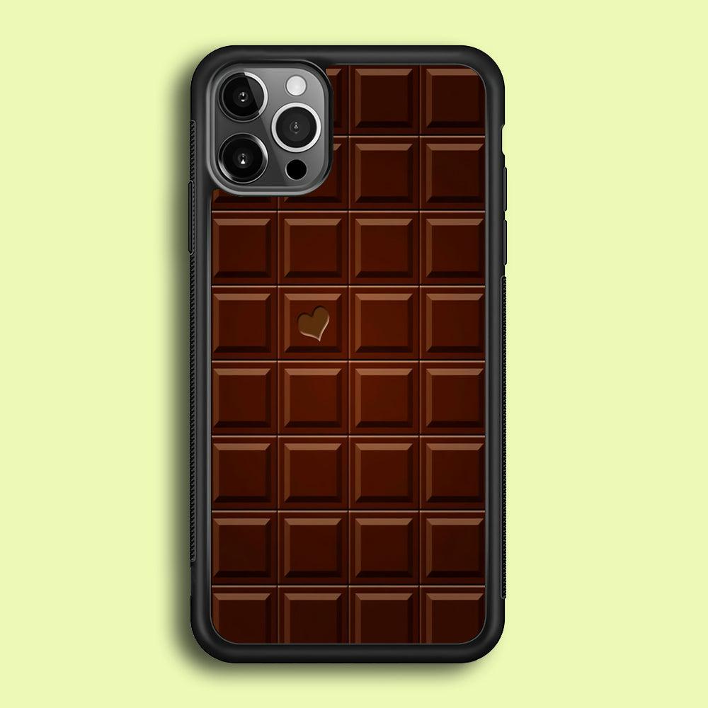 Sweet Chocolate iPhone 12 Pro Case-Rubber / Black (2D Case)-Xtracase