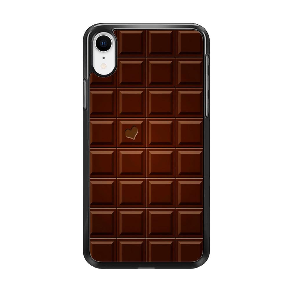 Sweet Chocolate iPhone XR Case-Rubber / Black (2D Case)-Xtracase