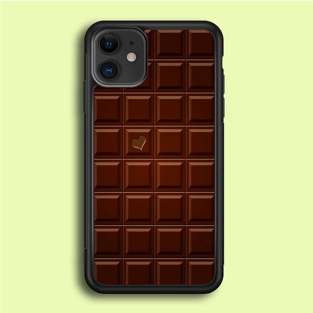Sweet Chocolate iPhone 12 Case-Rubber / Black (2D Case)-Xtracase