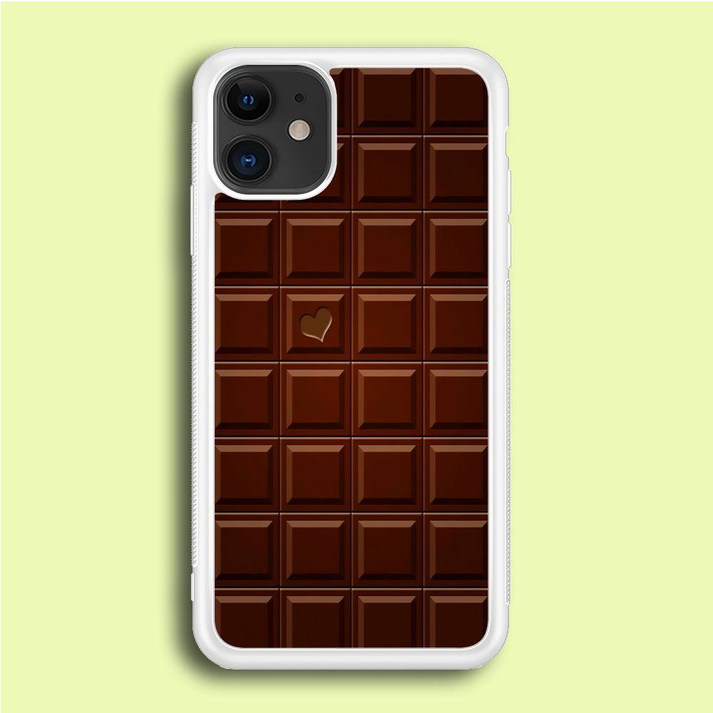 Sweet Chocolate iPhone 12 Case-Rubber / White (2D Case)-Xtracase