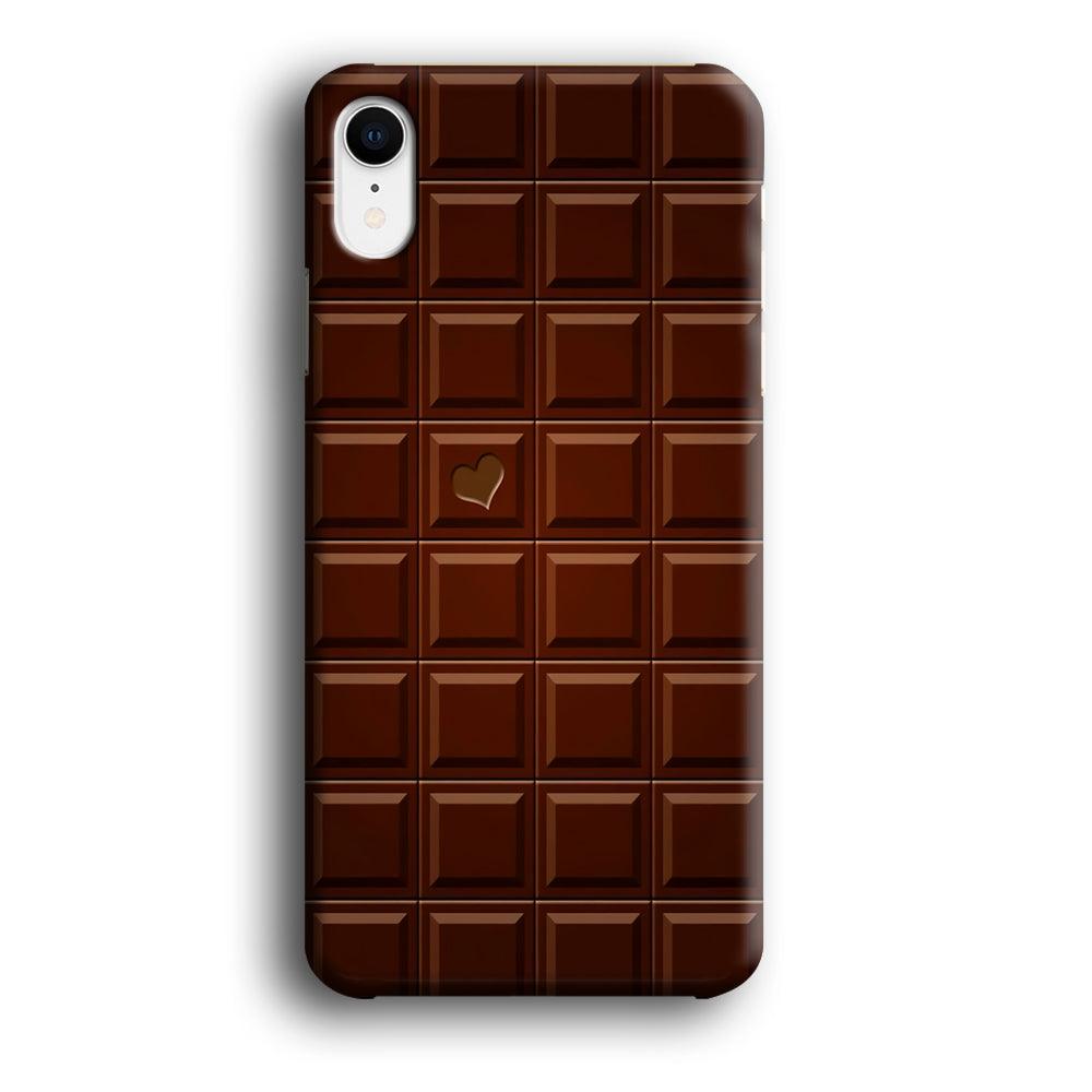 Sweet Chocolate iPhone XR Case-Plastic / Full Wrap (3D Case)-Xtracase
