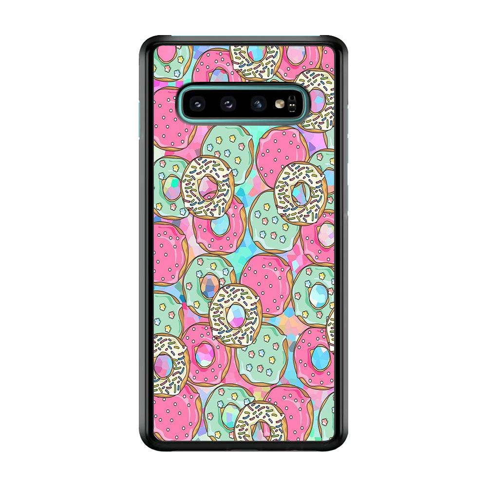 Sweet Donuts Pattern 002 Samsung Galaxy S10 Plus Case-Plastic / Full Wrap (3D Case)-Xtracase