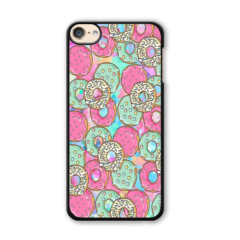 Sweet Donuts Pattern 002 iPod Touch 6 Case-Plastic / Full Wrap (3D Case)-Xtracase