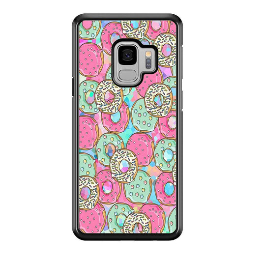 Sweet Donuts Pattern 002 Samsung Galaxy S9 Case-Plastic / Full Wrap (3D Case)-Xtracase