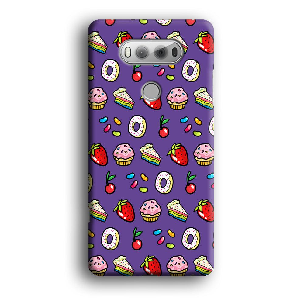 Sweet Cake Doodle Purple LG V20 3D Case-Xtracase