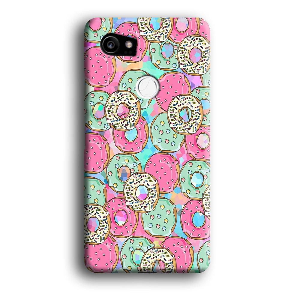 Sweet Donuts Pattern 002 Google Pixel 2 XL 3D Case-Xtracase