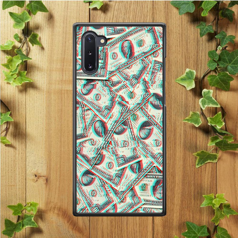 Ten Dollars Samsung Galaxy Note 10 Case-Rubber / White (2D Case)-Xtracase