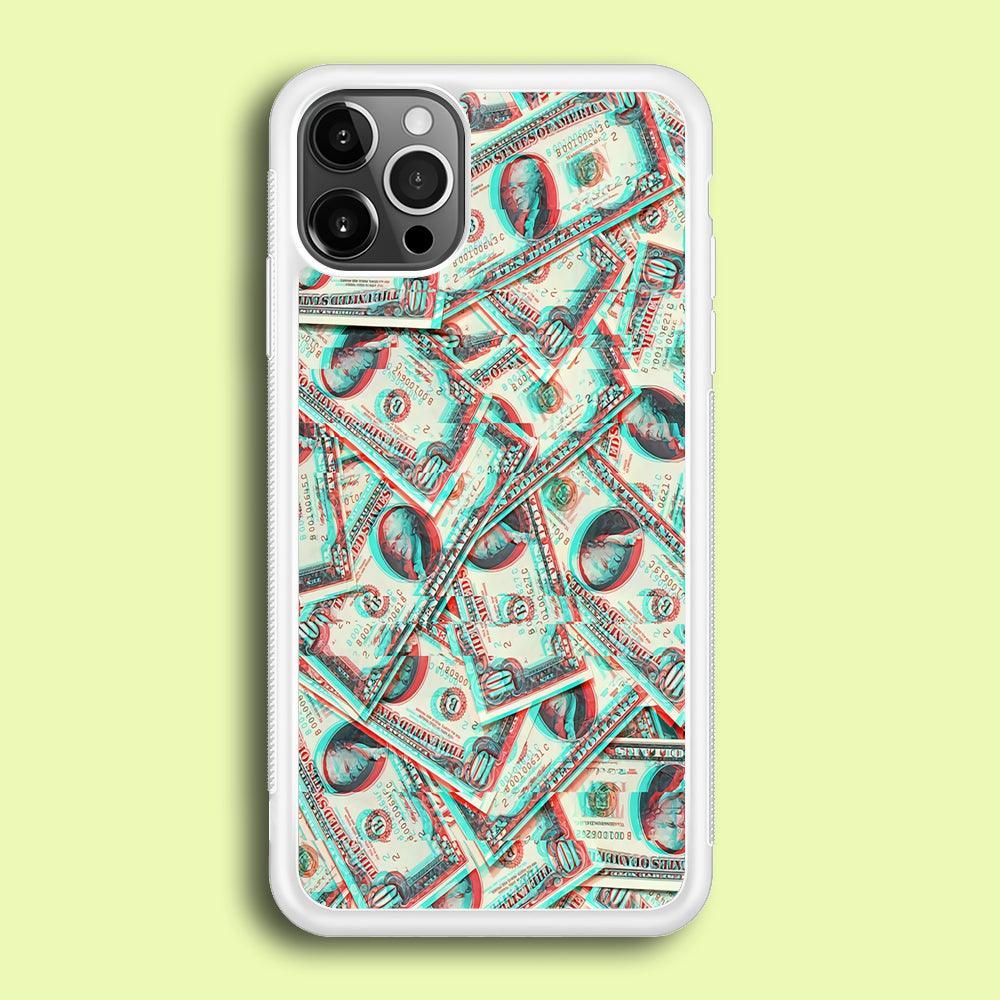 Ten Dollars iPhone 12 Pro Case-Rubber / White (2D Case)-Xtracase