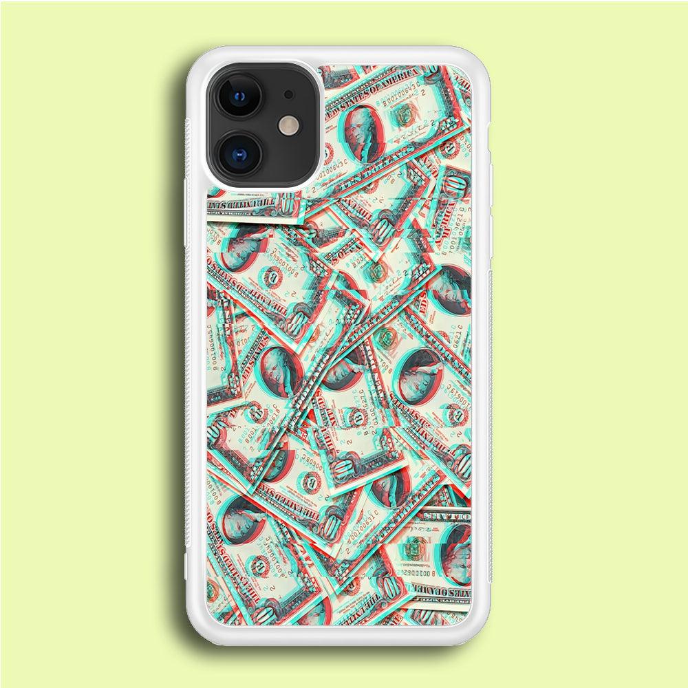 Ten Dollars iPhone 12 Case-Rubber / White (2D Case)-Xtracase