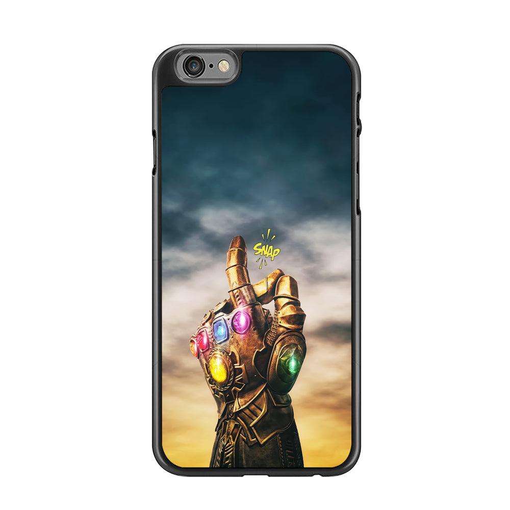 Thanos Finger Snap iPhone 6 | 6s Case-Rubber / Black (2D Case)-Xtracase