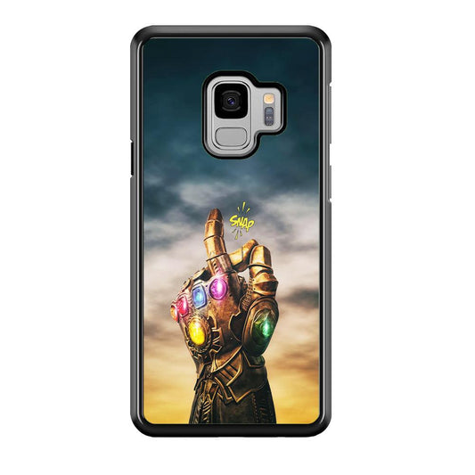 Thanos Finger Snap Samsung Galaxy S9 Case-Rubber / Black (2D Case)-Xtracase