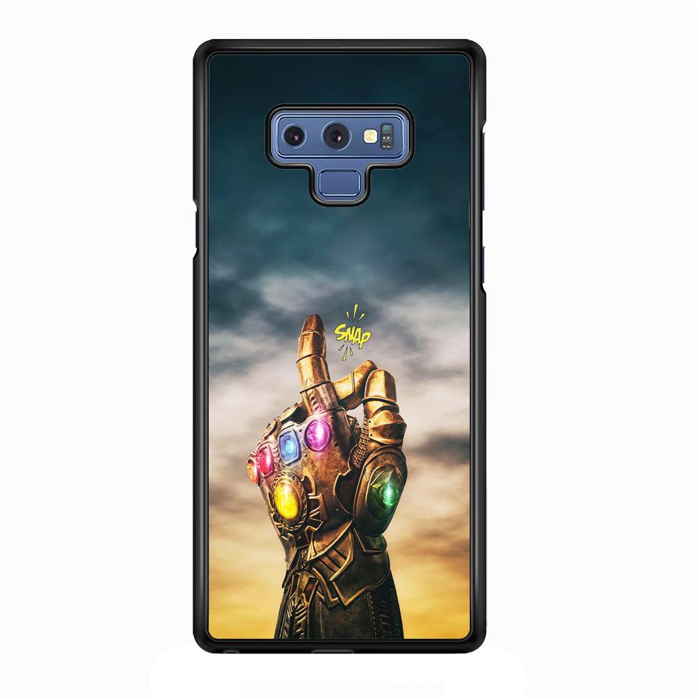 Thanos Finger Snap Samsung Galaxy Note 9 Case-Rubber / Black (2D Case)-Xtracase