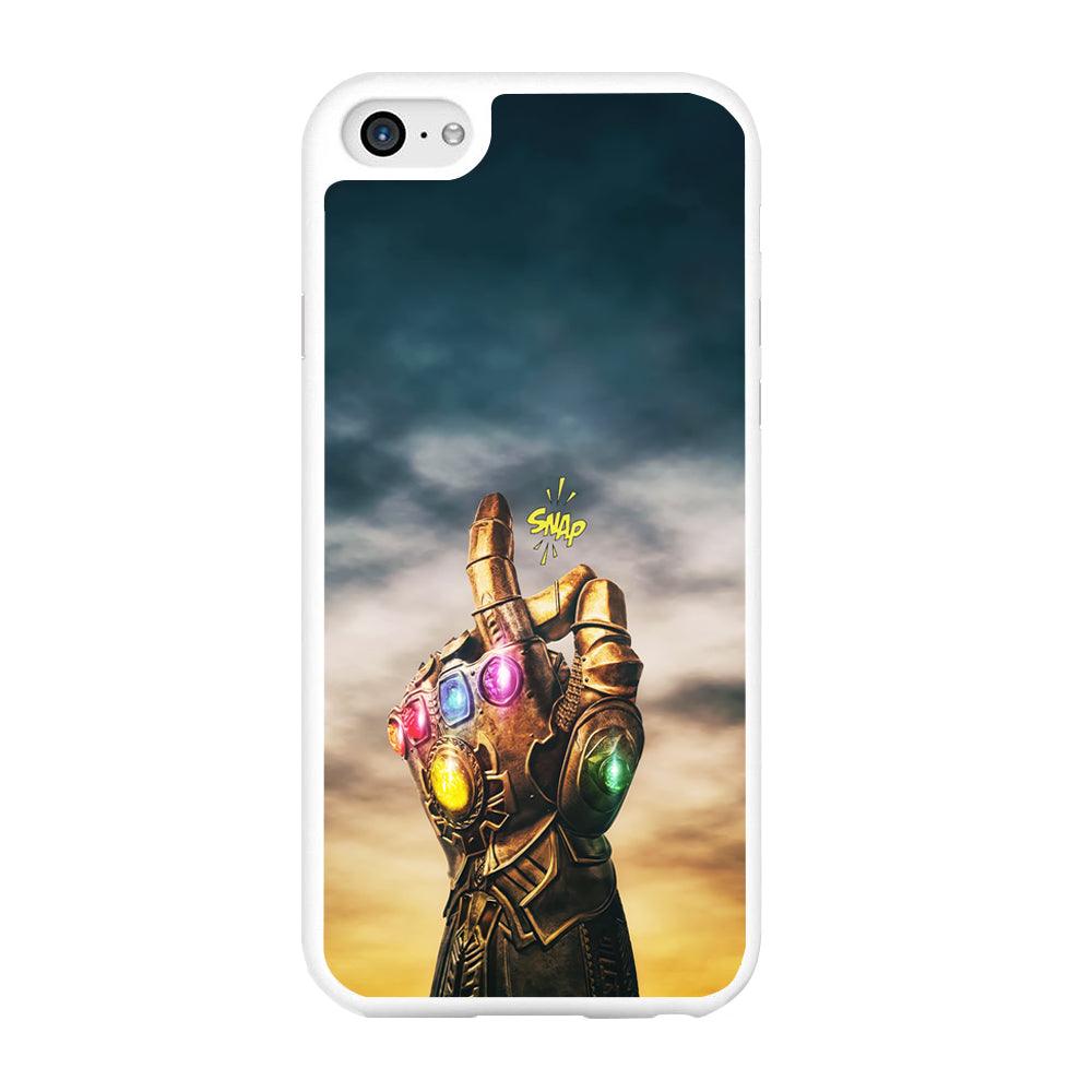Thanos Finger Snap iPhone 6 | 6s Case-Rubber / White (2D Case)-Xtracase