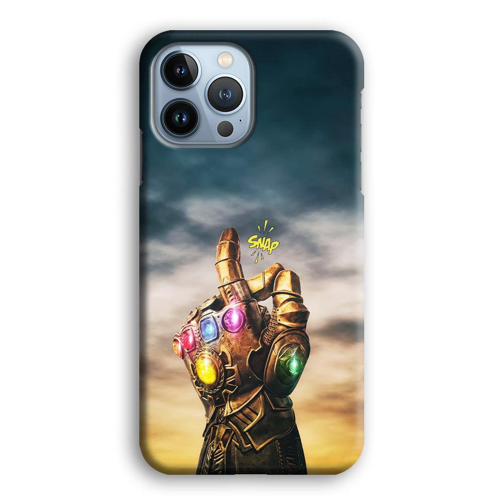 Thanos Finger Snap iPhone 13 Pro Case-Plastic / Full Wrap (3D Case)-Xtracase