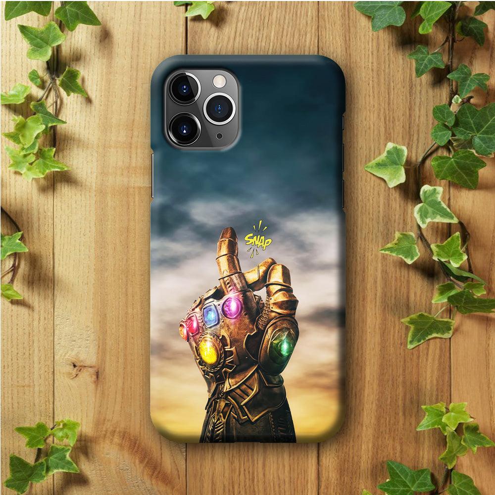 Thanos Finger Snap iPhone 11 Pro Case-Plastic / Full Wrap (3D Case)-Xtracase