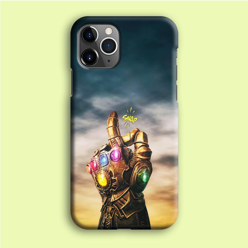 Thanos Finger Snap iPhone 12 Pro Case-Plastic / Full Wrap (3D Case)-Xtracase