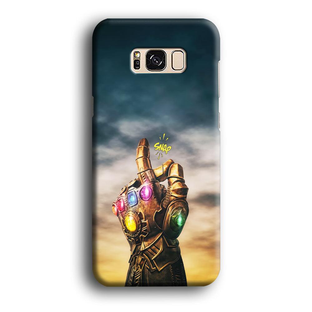 Thanos Finger Snap Samsung Galaxy S8 Case-Plastic / Full Wrap (3D Case)-Xtracase