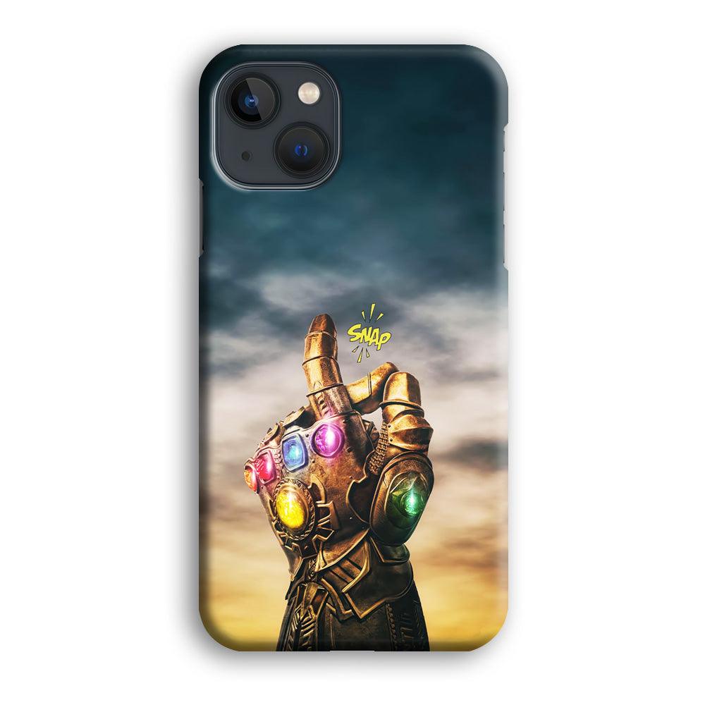 Thanos Finger Snap iPhone 13 Case-Plastic / Full Wrap (3D Case)-Xtracase