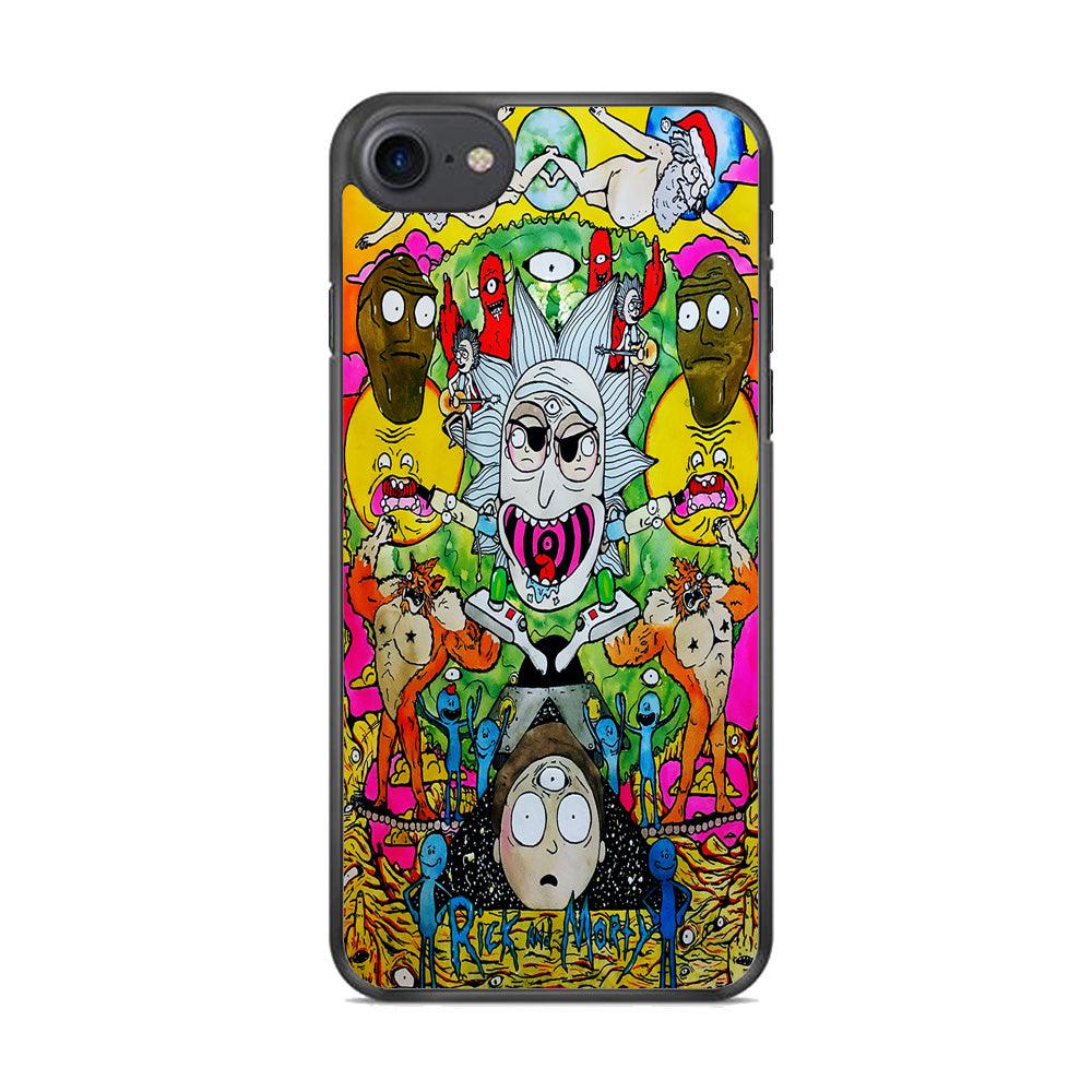 The Crazy Of Rick iPhone 7 Case-Rubber / Black (2D Case)-Xtracase