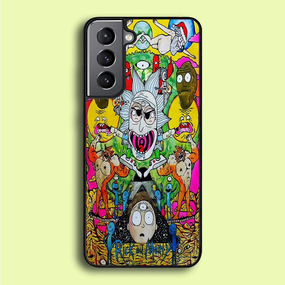 The Crazy Of Rick Samsung Galaxy A16 Case-Rubber / White (2D Case)-Xtracase