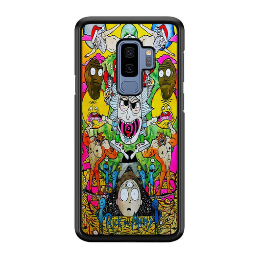The Crazy Of Rick Samsung Galaxy S9 Plus Case-Rubber / White (2D Case)-Xtracase
