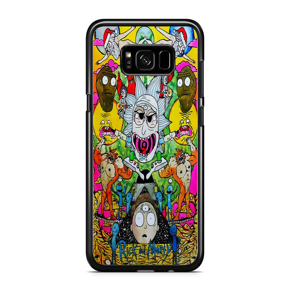 The Crazy Of Rick Samsung Galaxy S8 Case-Rubber / Black (2D Case)-Xtracase