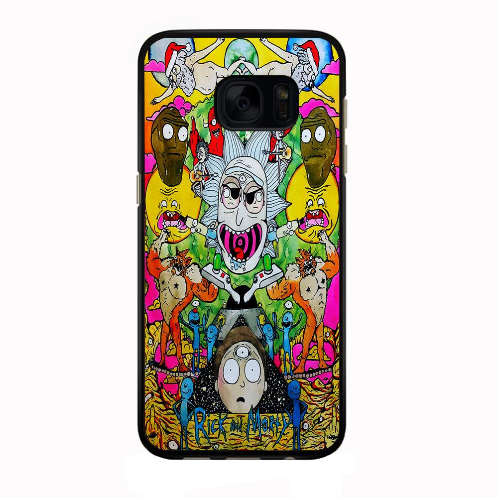 The Crazy Of Rick Samsung Galaxy S7 Edge Case-Rubber / Black (2D Case)-Xtracase