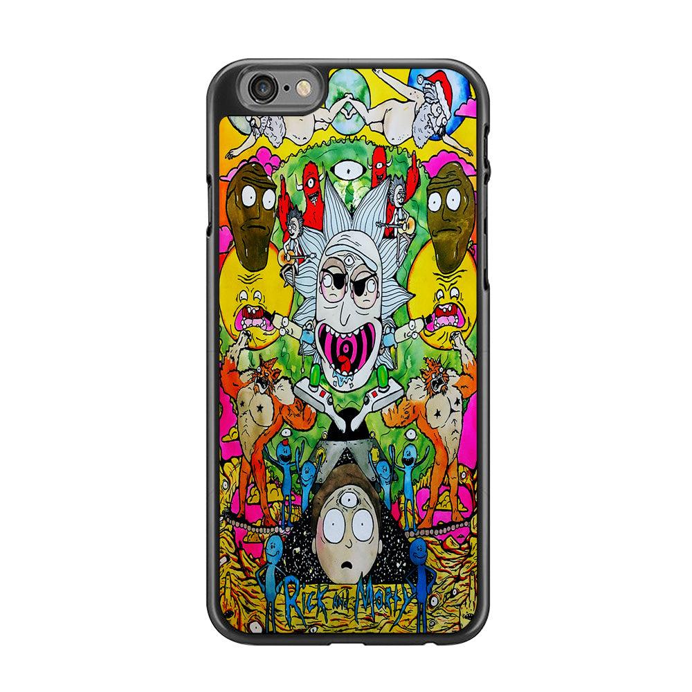 The Crazy Of Rick iPhone 6 | 6s Case-Rubber / Black (2D Case)-Xtracase