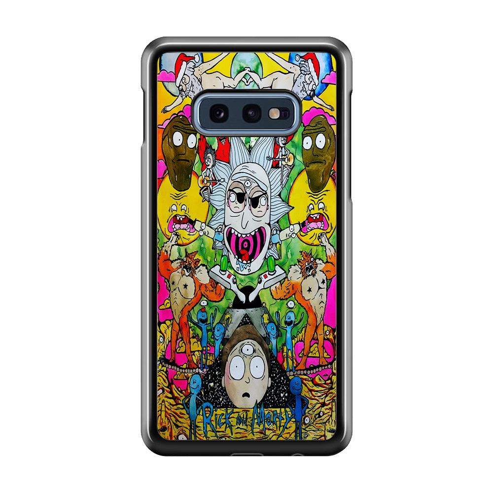 The Crazy Of Rick Samsung Galaxy S10E Case-Rubber / Black (2D Case)-Xtracase