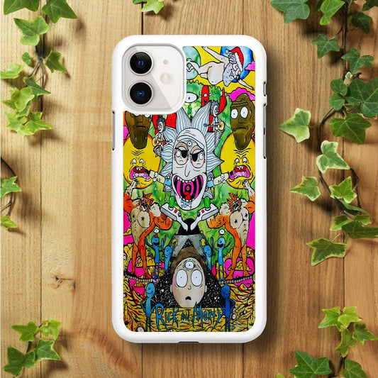 The Crazy Of Rick iPhone 11 Case-Rubber / White (2D Case)-Xtracase
