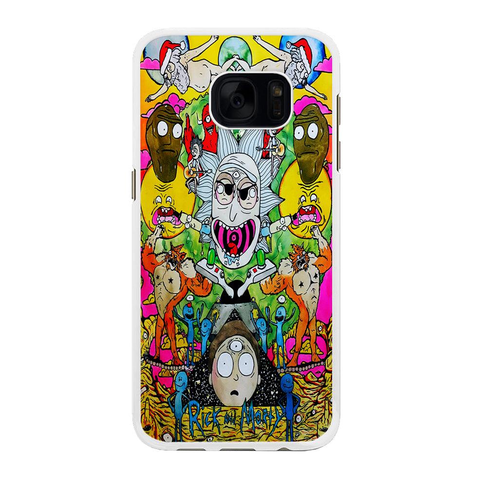 The Crazy Of Rick Samsung Galaxy S7 Edge Case-Rubber / White (2D Case)-Xtracase
