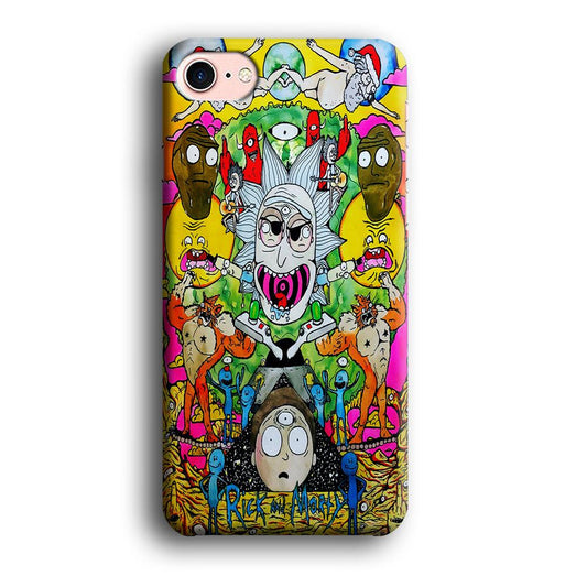 The Crazy Of Rick iPhone 8 Case-Plastic / Full Wrap (3D Case)-Xtracase