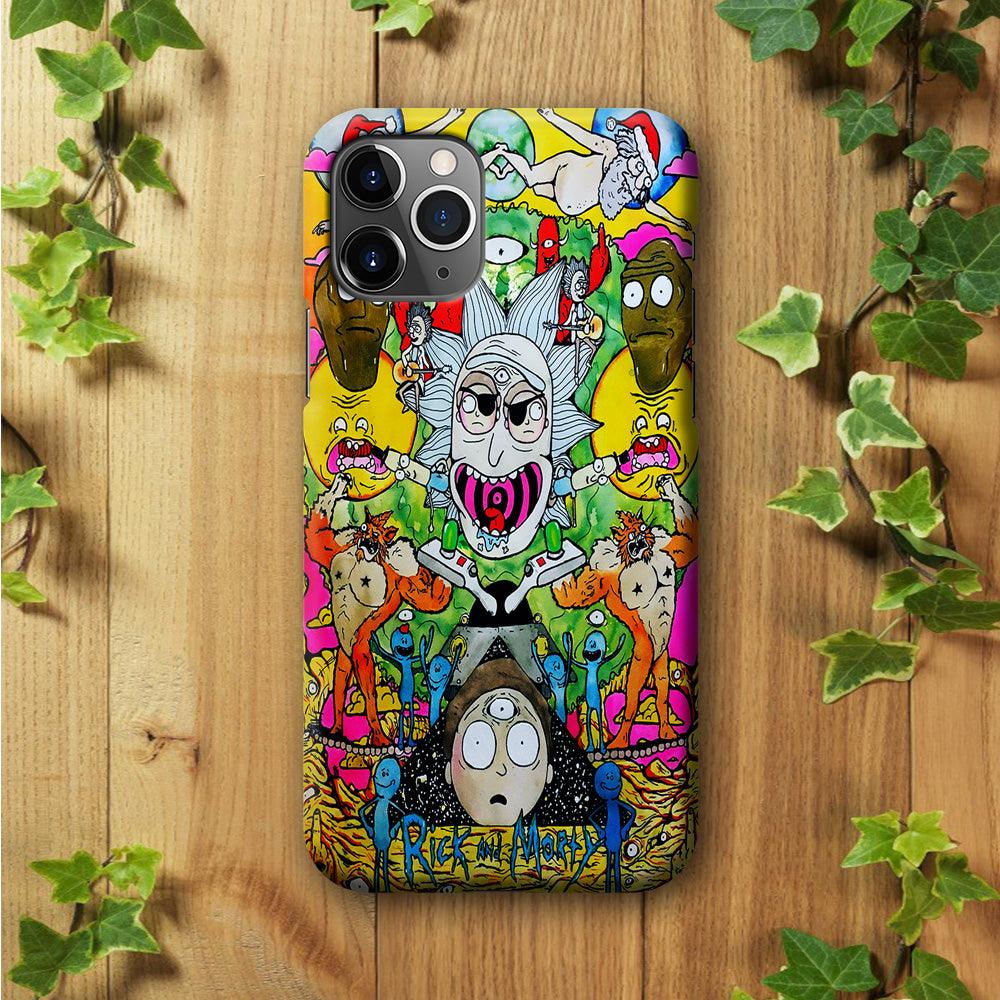 The Crazy Of Rick iPhone 11 Pro Case-Plastic / Full Wrap (3D Case)-Xtracase