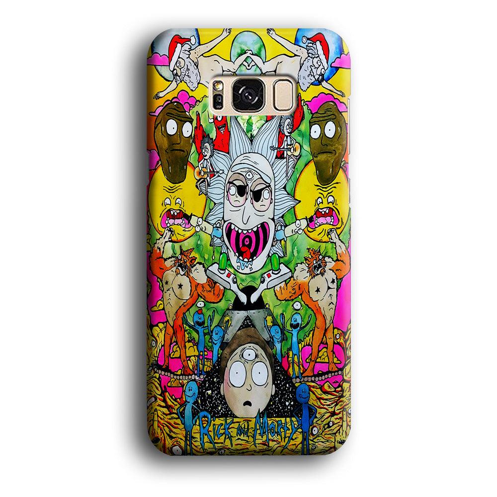 The Crazy Of Rick Samsung Galaxy S8 Case-Plastic / Full Wrap (3D Case)-Xtracase