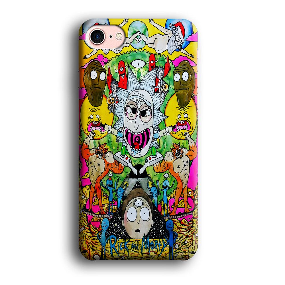 The Crazy Of Rick iPhone SE 2020 Case-Plastic / Full Wrap (3D Case)-Xtracase