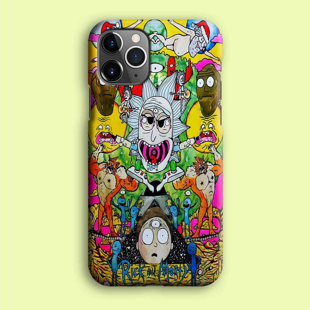 The Crazy Of Rick iPhone 12 Pro Case-Plastic / Full Wrap (3D Case)-Xtracase