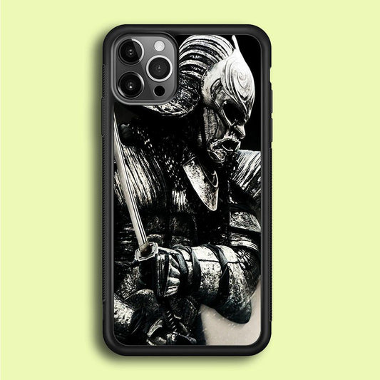 The Dark Samurai iPhone 12 Pro Max Case-Rubber / Black (2D Case)-Xtracase
