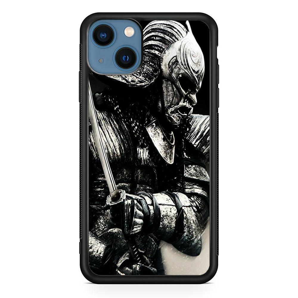 The Dark Samurai iPhone 13 Pro Case-Rubber / Black (2D Case)-Xtracase